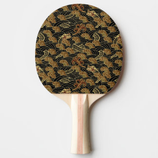Oriental Sea Dragon Pattern Ping Pong Paddle