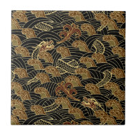 Oriental Sea Dragon Pattern