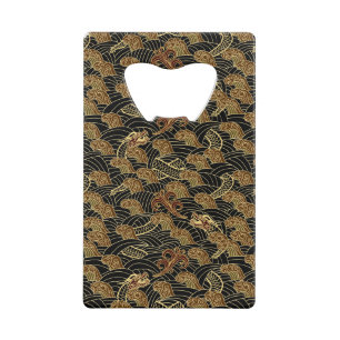 Oriental Sea Dragon Pattern Wallet Bottle Opener