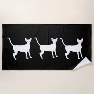 Oriental Shorthair Cat Beach Towel