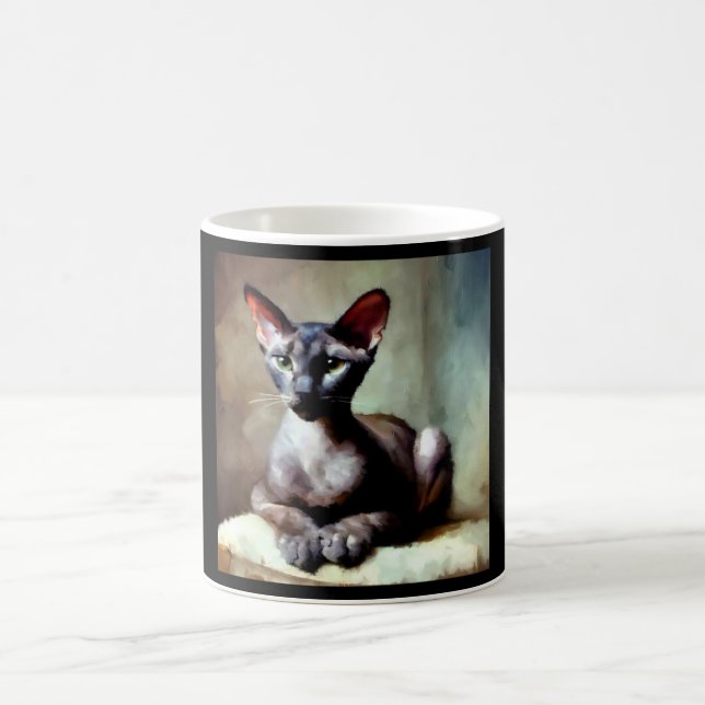 Oriental Shorthair Cat  Coffee Mug (Center)