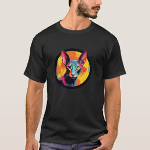 Oriental Shorthair Cat Colourful Art Love Cats Lon T-Shirt