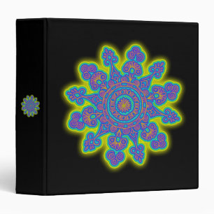 Oriental Snowflake Flower I + your backg. & ideas Binder