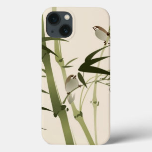 Oriental style painting, bamboo branches iPhone 13 case
