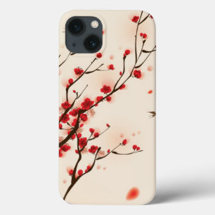 Oriental style painting, plum blossom in spring 2 iPhone 13 case