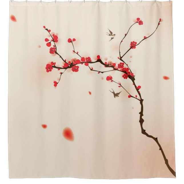 Oriental style painting, plum blossom in spring 3 (Front)