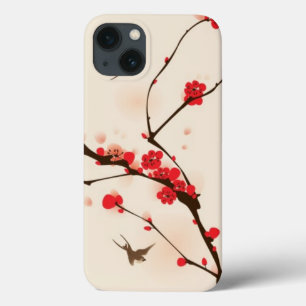 Oriental style painting, plum blossom in spring 3 iPhone 13 case