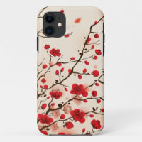 Oriental style painting, plum blossom in spring