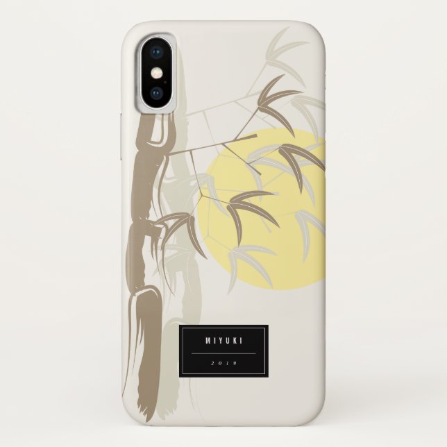 Oriental Sunrise Bamboo Garden Artistic Zen Case (Back)