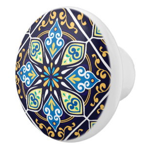💙💛Oriental tiles, Azulejos  Ceramic Knob