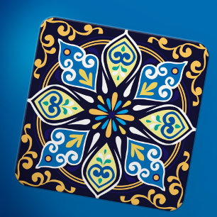 Oriental tiles, Azulejos Coaster