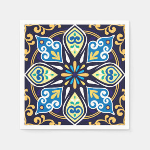 Oriental tiles, Azulejos Napkin