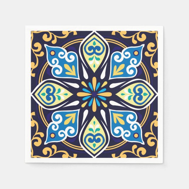 Oriental tiles, Azulejos Napkin (Front)