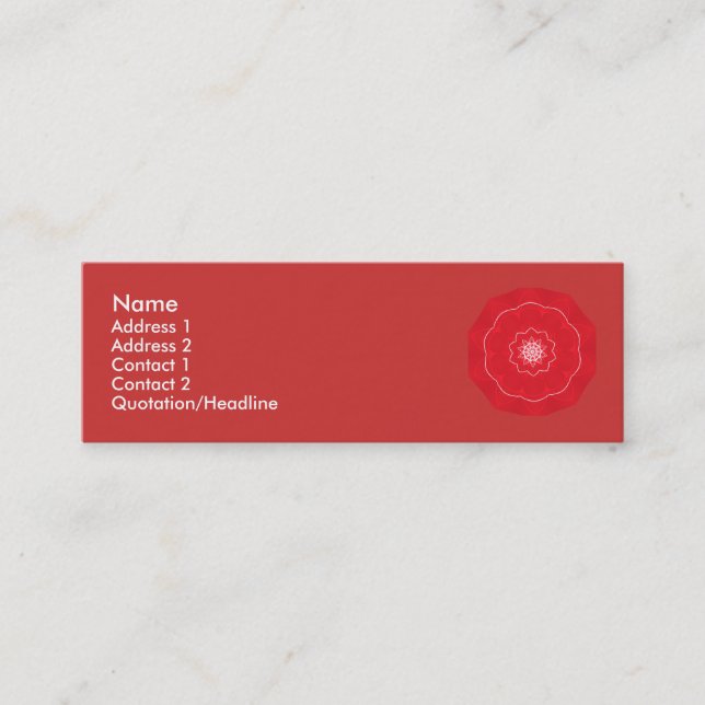 oriental touch mini business card (Front)