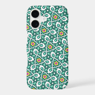 Oriental Vert Blanc Ottoman Vin Turc Motif