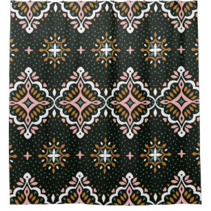 Oriental vintage damask pattern. Talavera pottery.