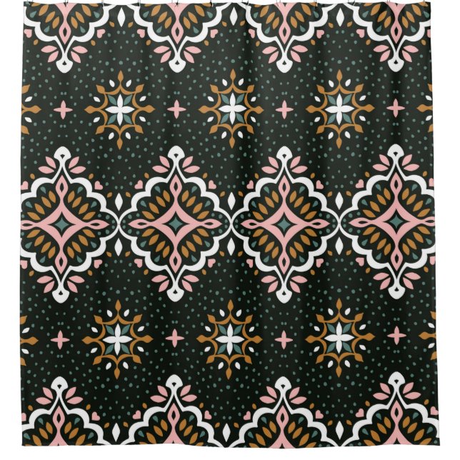 Oriental vintage damask pattern. Talavera pottery. (Front)