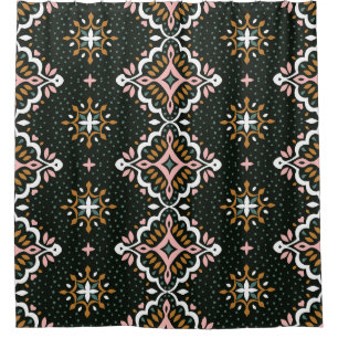 Oriental Vintage damask pattern. Talavera pottery.