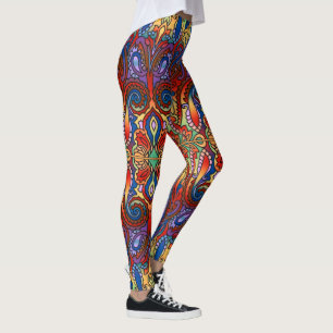 Oriental Watercolor Pattern I + your ideas Leggings