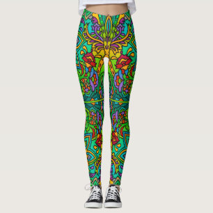 Oriental Watercolor Pattern V + your ideas Leggings