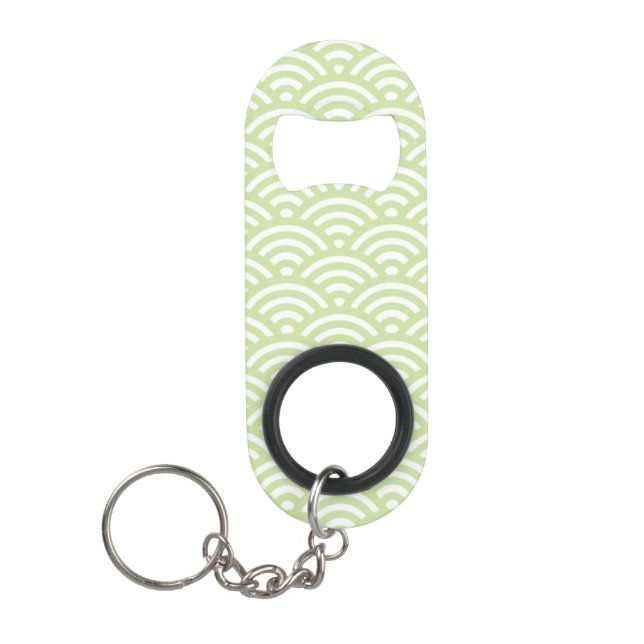 Oriental wave background mini bottle opener (Front)