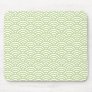 Oriental wave background mouse pad