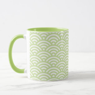 Oriental wave background mug