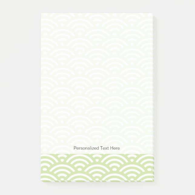 Oriental wave background post-it notes (Front)