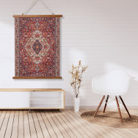 Oriental Wine Red Colourful Floral Persian Tebriz