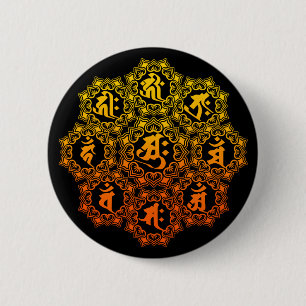 Oriental zodiac 2 inch round button
