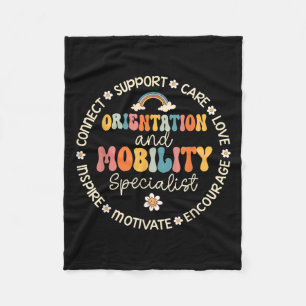 Orientation And Mobility Specialist Week Back To S Fleece Blanket