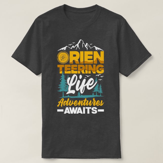Orienteer Runner Running Orienteering Life T-Shirt (Design Front)