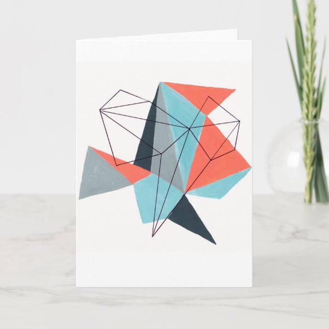 Origami 1 Greeting card (Front)