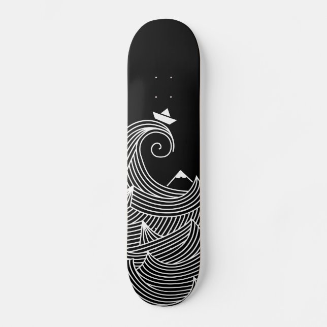 Origami à Kanagawa Skateboard (Front)