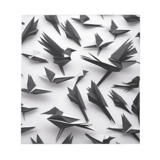 Origami Art - A Majestic Flock of Crows Notepad