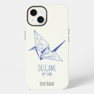 Origami Art Japanese Folding Art Retro Crane iPhone 13 Case