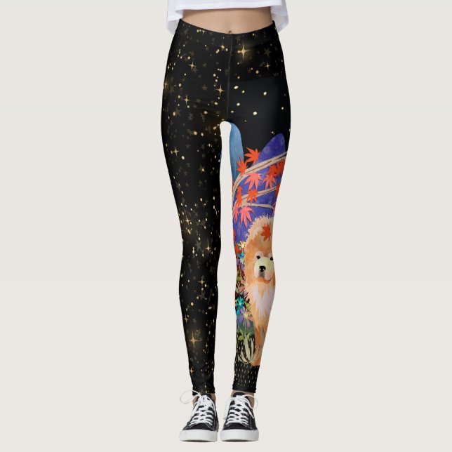 ORIGAMI AUTOMNE Chow leggings (Devant)