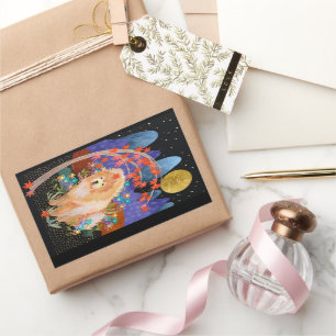 ORIGAMI AUTOMNE Chow rectangle stickers