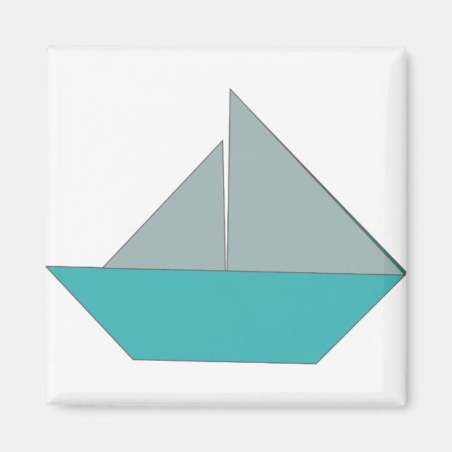 Origami Boat Magnet (Front)