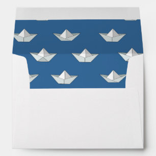 Origami Boats On The Water Pattern Envelopes