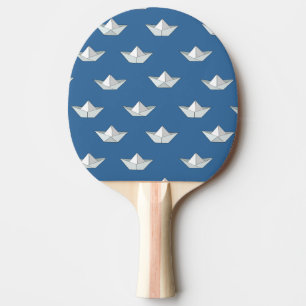 Origami Boats On The Water Pattern Ping Pong Paddle