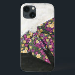 Origami Butterfly on Floral Paper iPhone 13 Case<br><div class="desc">Float like a butterfly with this beautiful origami piece by Chariklia Zarris. A lovely floral print paper was used to create the origami butterfly, and the purples, yellows, and greens simply leap off the piece. Buy your copy today!</div>