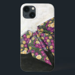 Origami Butterfly on Floral Paper iPhone 13 Case<br><div class="desc">Float like a butterfly with this beautiful origami piece by Chariklia Zarris. A lovely floral print paper was used to create the origami butterfly,  and the purples,  yellows,  and greens simply leap off the piece. Buy your copy today!</div>