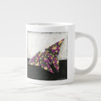 Origami Butterfly on Floral Paper