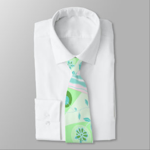 Origami Chintz (L) Green Teal Pink Lilac           Tie