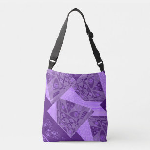 Origami Chintz (L) Purple Berry  Crossbody Bag