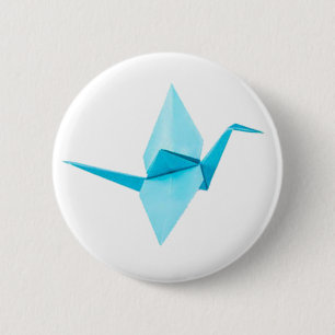 Origami Crane 2 Inch Round Button