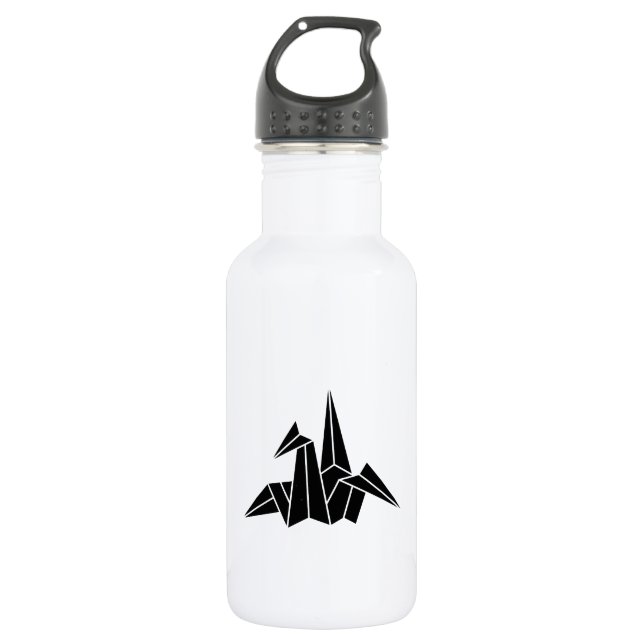 Origami crane 532 ml water bottle (Front)