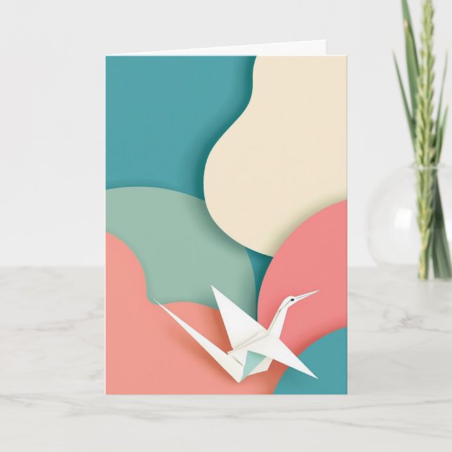 Origami Crane Flight Card (Front)