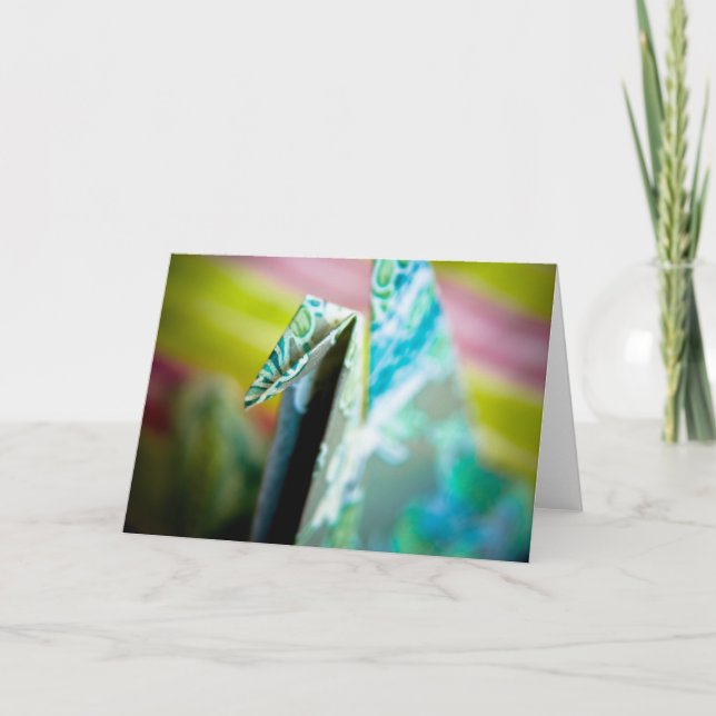 Origami Crane - Greeting Card (Front)